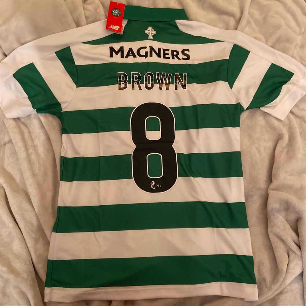 Celtic FC SPL Brown 8 home jersey